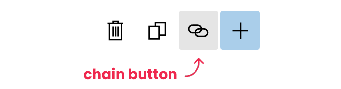chaining button