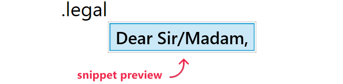 snippet preview example
